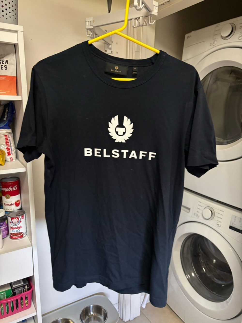Belstaff Men's Navy Logo Crew Neck T-Shirt
